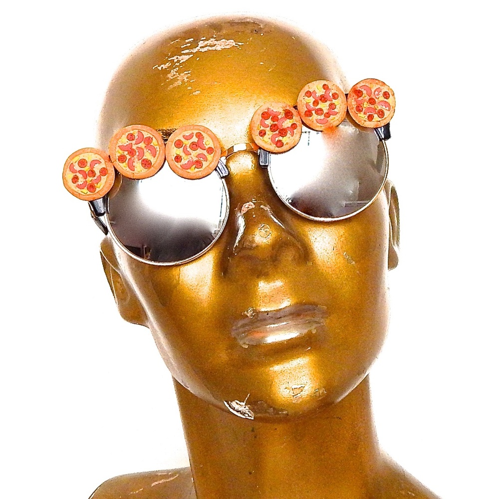 GASOLINE GLAMOUR PIZZA PARTY WORKS PIE ACID COCO GLASSES 🍕 🍕 🍕